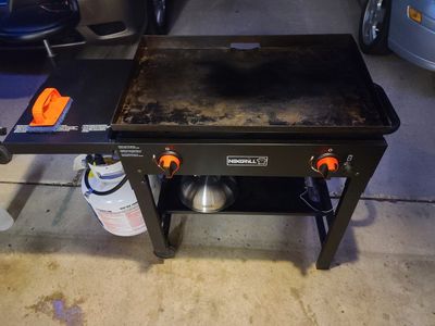 Make Offer! Nexgrill Griddle 2 Burner Propane Gas Grill Outdoor Flat Top Cooking Station