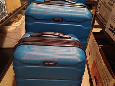 Samsonite Omni PC Hardside Expandable 3-Piece Spinner Luggage Set Teal