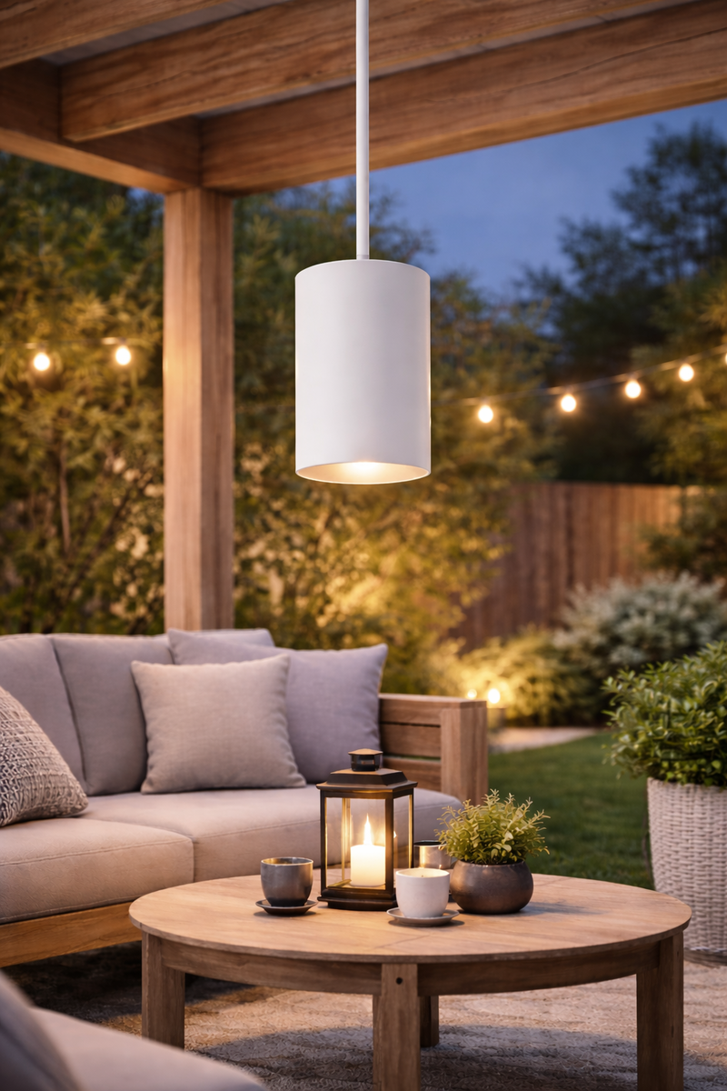 New Matte White 10" LED Pendant Light