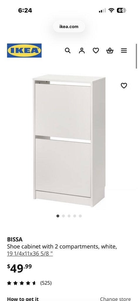 In Box Ikea Bissa Shoe Cabinet