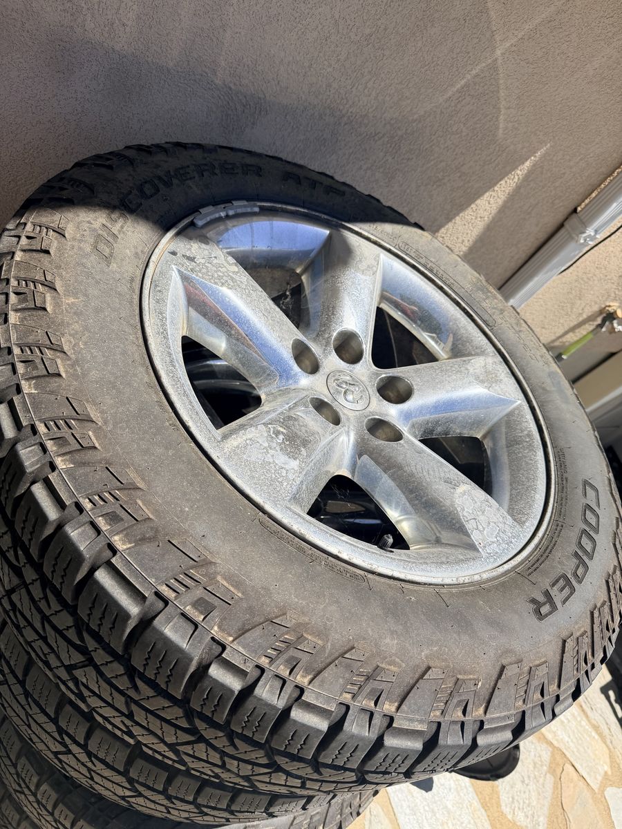 Cooper Discoverer A/T3 Tires with Dodge Ram wheels