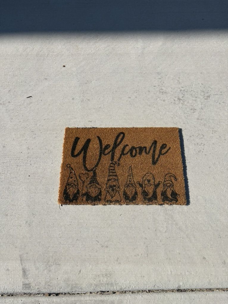 Gnome Welcome Coir Mat/Rug