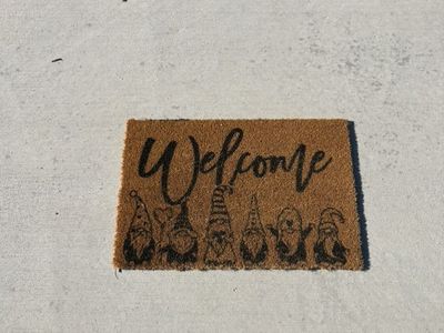 Gnome Welcome Coir Mat/Rug