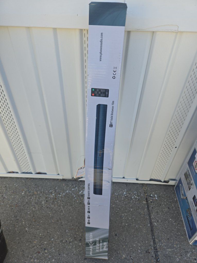 NEW Open Box PhaseTech PH-29 Bluetooth Soundbar