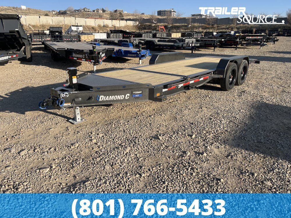 7x20 Diamond C HDT 208 Tilt Trailer - 18K GVWR - 18 Ply Tire Upgrade
