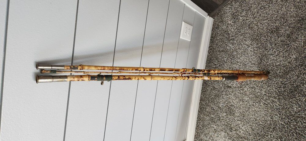 FIRE SALE! Antique Hand Made Bamboo Fly Fishing Pole, Arts & Crafts first $100 gets it