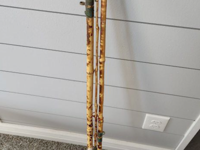 FIRE SALE! Antique Hand Made Bamboo Fly Fishing Pole, Arts & Crafts first $100 gets it