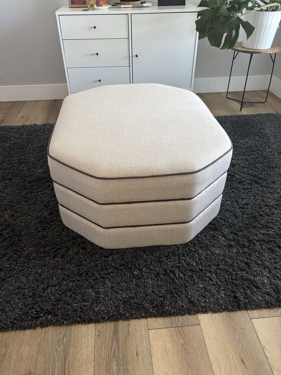 Studio McGee/McGee & Co. Rafferty Hexagon Ottoman Rare/Sold Out!
