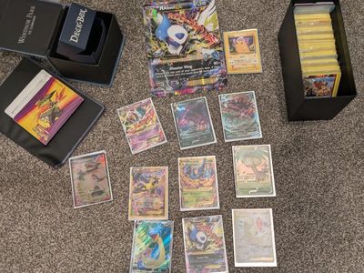 M Absol EX Mega Disaster Wing X Y 63 Pokemon Card LVL 210 and card other cards.