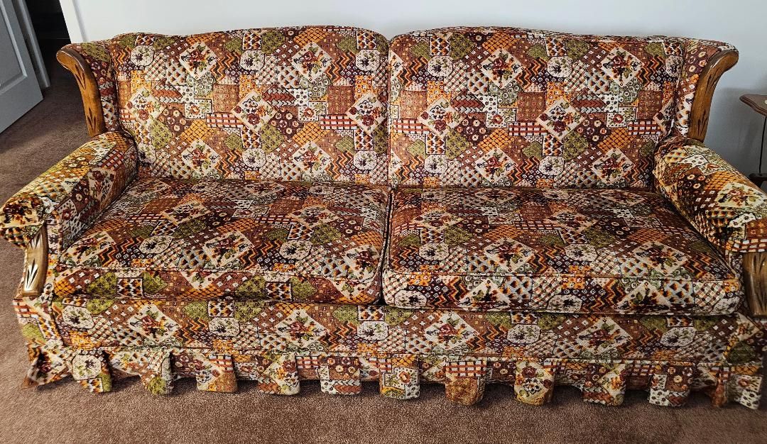 Couch and Love Seat with Hide-A-Bed