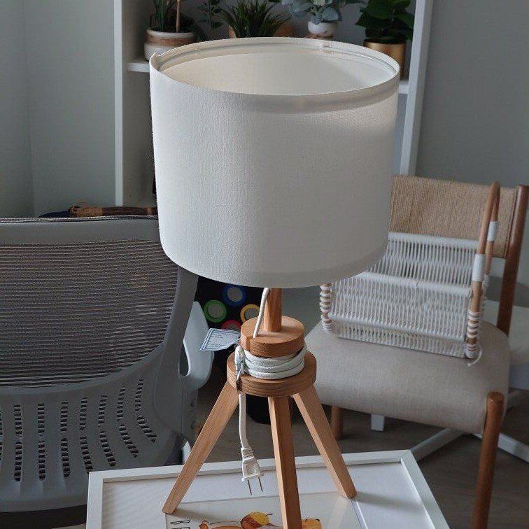 Ikea LAUTERS, Table lamp, ash/white
