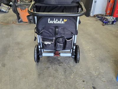 Larktale Caravan Stroller Wagon Double-Seater Grey/Black