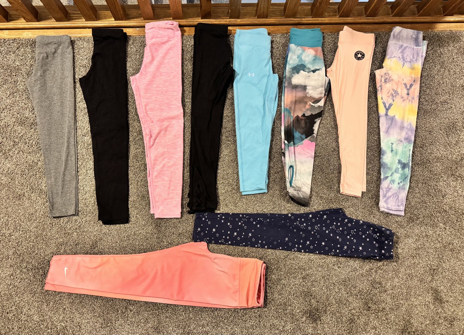 Cute, some new, size 10-12 girls leggings