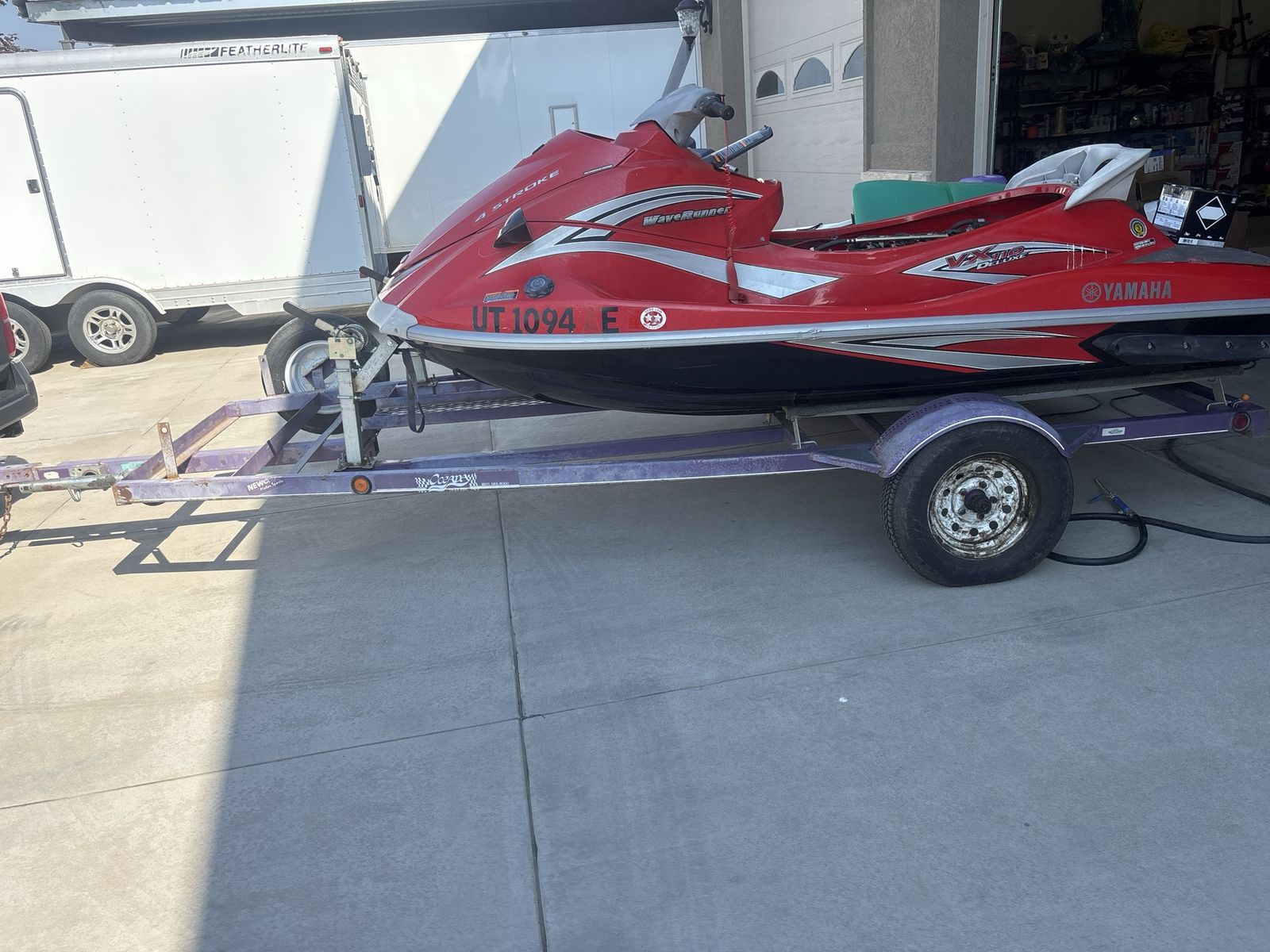 Two place watercraft trailer