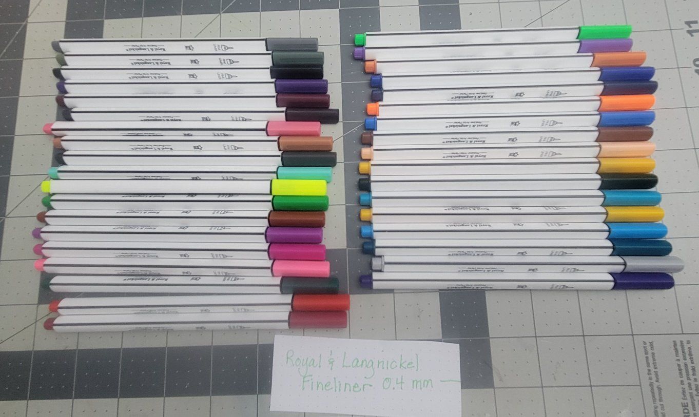 Royal & Langnickel Fineliner Pens and Ooly Switch-Eroo Color Changing Markers