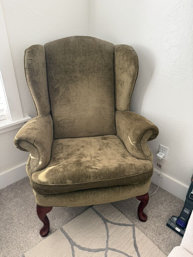 2 Sage green Accent Chairs