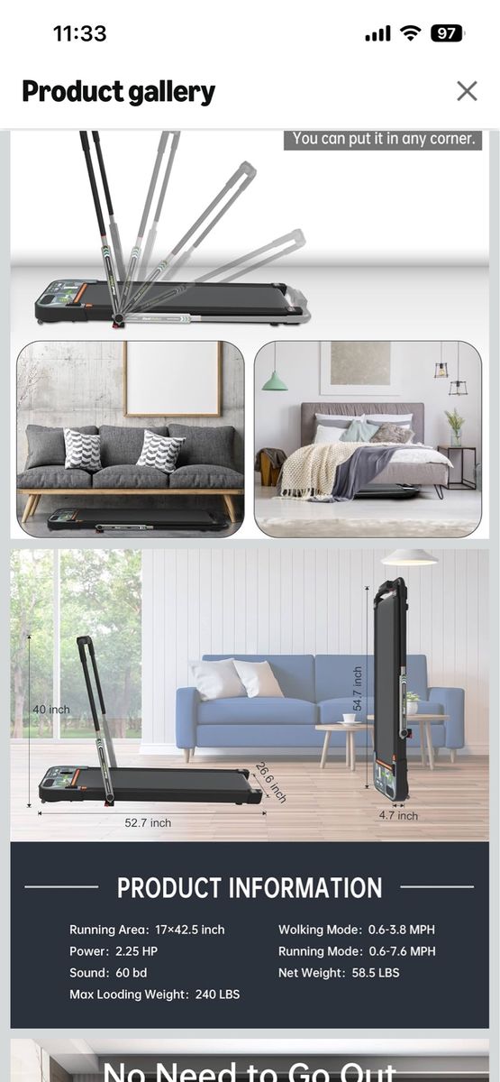 2 in 1 treadmill