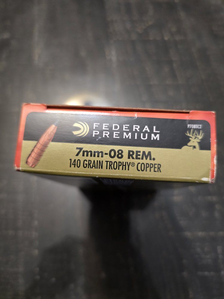 7MM-08 Federal Premium 140 gr. trophy copper