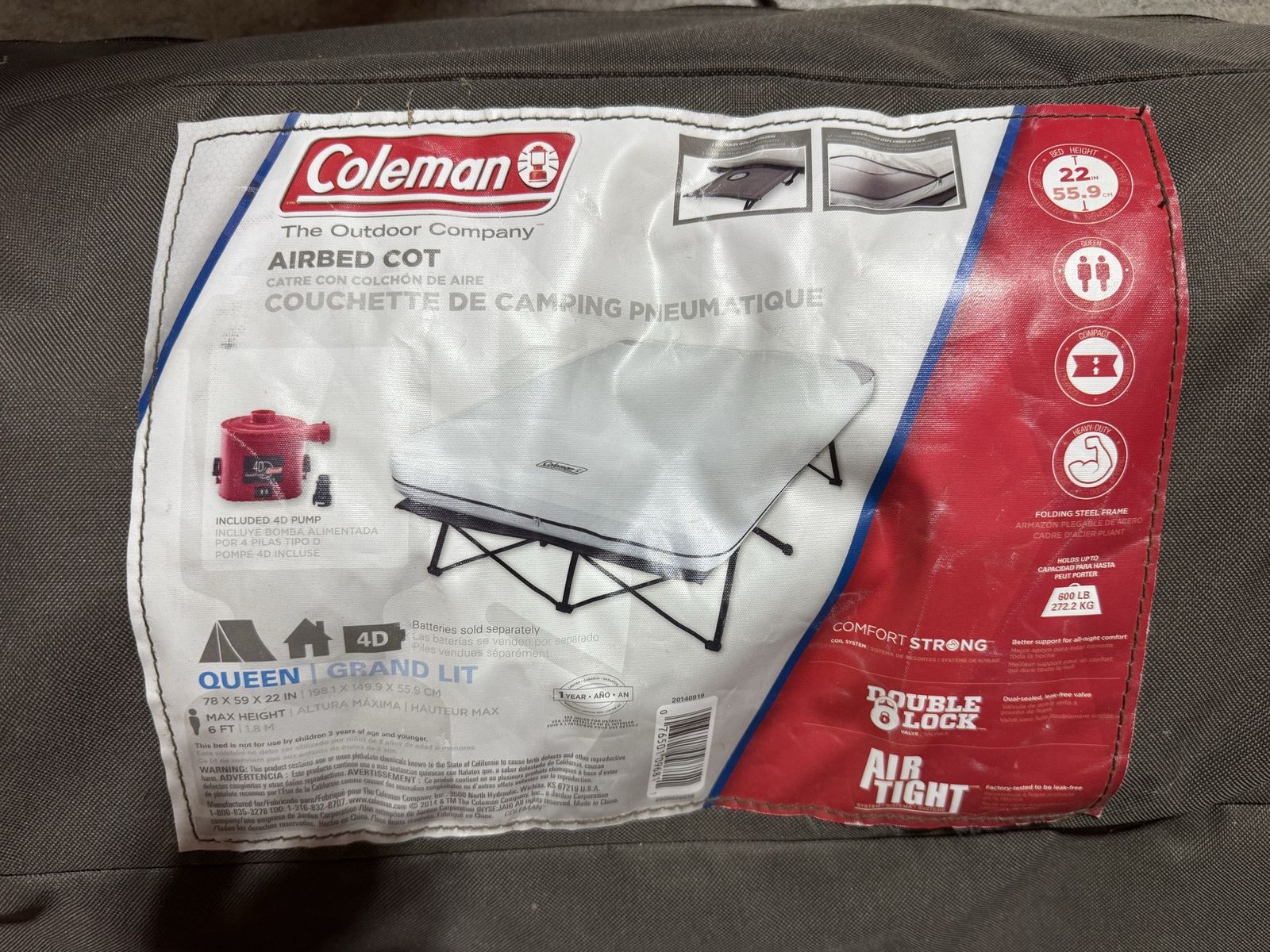 Coleman Queen Airbed Cot