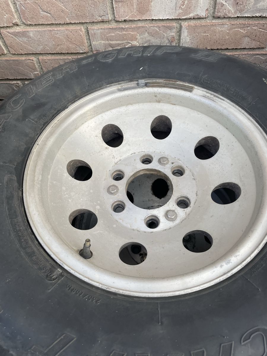 Vintage chevy truck aluminum wheels