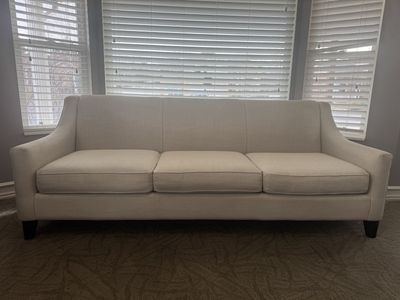 Beautiful Linen Bassett Sofa