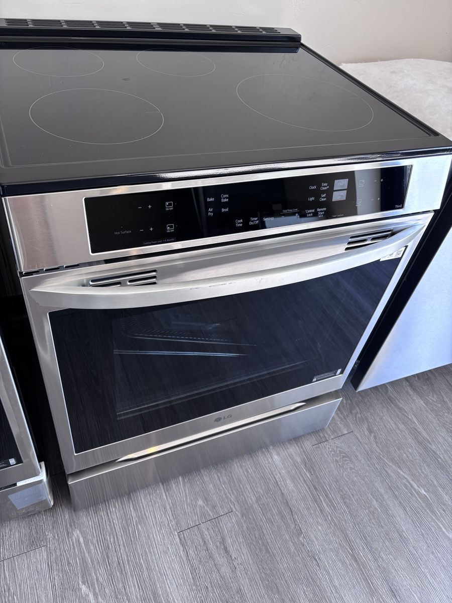 New LG Induction Slide-in Convection Range W/Air Fry