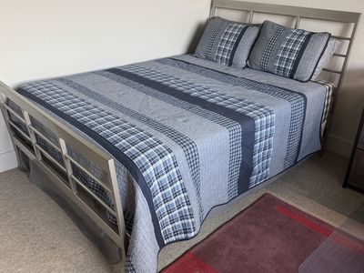 Double metal bed and mattress