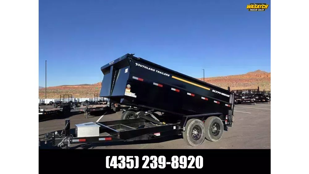 2026 Southland Trailers Black 7X14 16K Dump with R