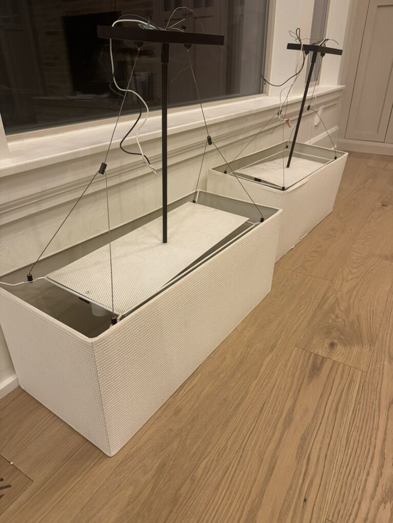 2 Modern Ceiling Light Fixtures – $100 or $50 each