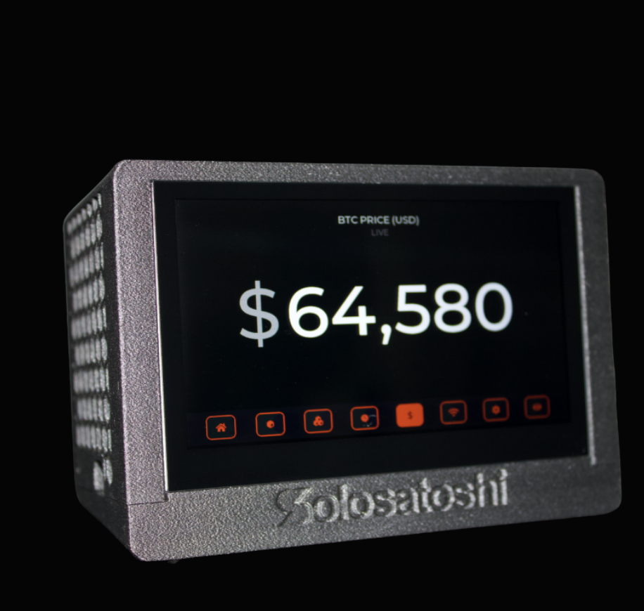 Solosatoshi Bitaxe Turbo Touch Bitcoin Solo Miner - 2.15 TH/s Touchscreen Home Miner