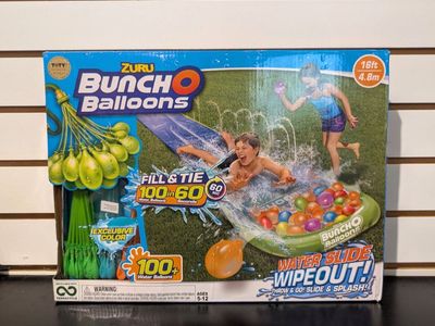 Zuru Bunch O Balloons Water Slide Wipeout with 100 Water Balloons