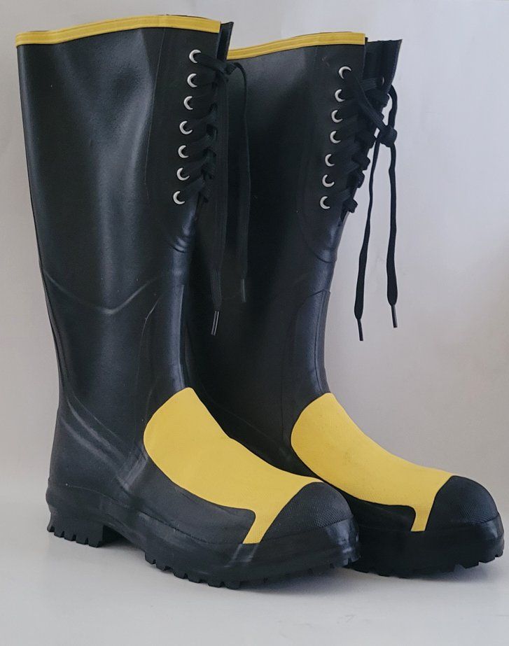 LaCrosse 16" Meta-Pac Size 10 Lace-Up Rubber Steel Toe Boots