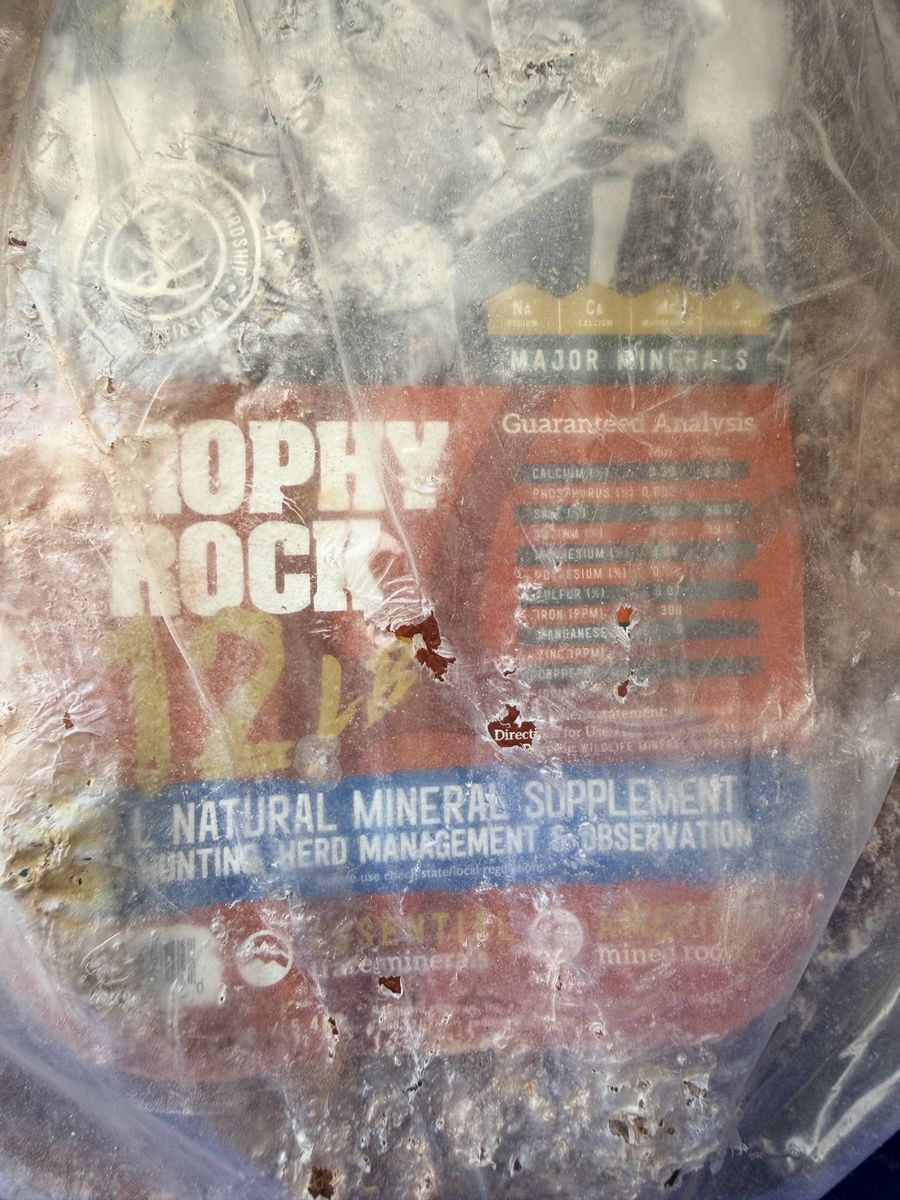 5 Trophy Rock Natural Mineral Supplement for Deer/Herd Management - some new and two used.