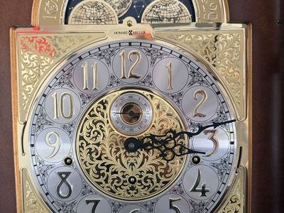 Howard Miller Grandfather Clock with Chimes and Moon Phase - Great Condition