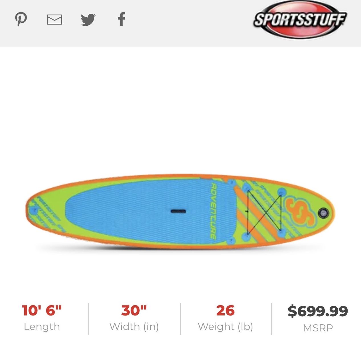 SportsStuff Inflatable Kayak