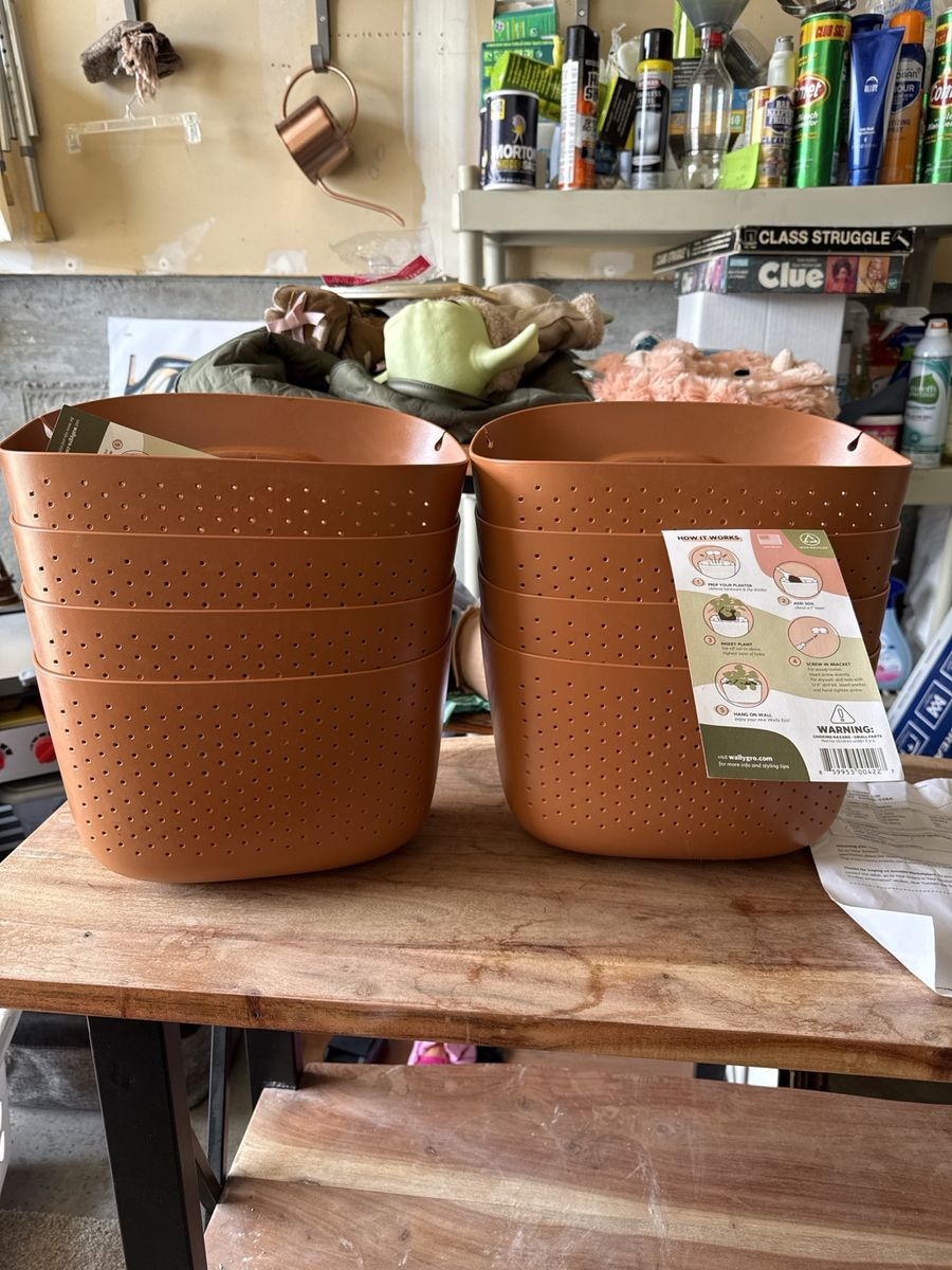 Wally Eco Terracotta Vertical Garden Wall Planters – Set of 8