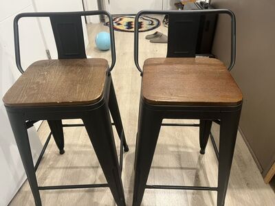 Barstools With Wooden Seats