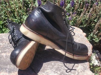 Redwing 8152 Men's Black Leather Boots - Size 7.5 D