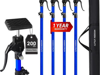 NEW Adjustable Cabinet Jacks for Installing Cabinets (45.3-114.2 Inches 4 Pack) Heavy Duty 200 lb