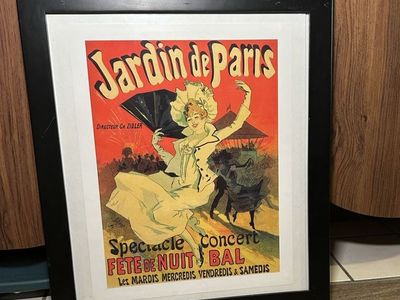 Large Framed French Cabaret Poster Print Wall Art