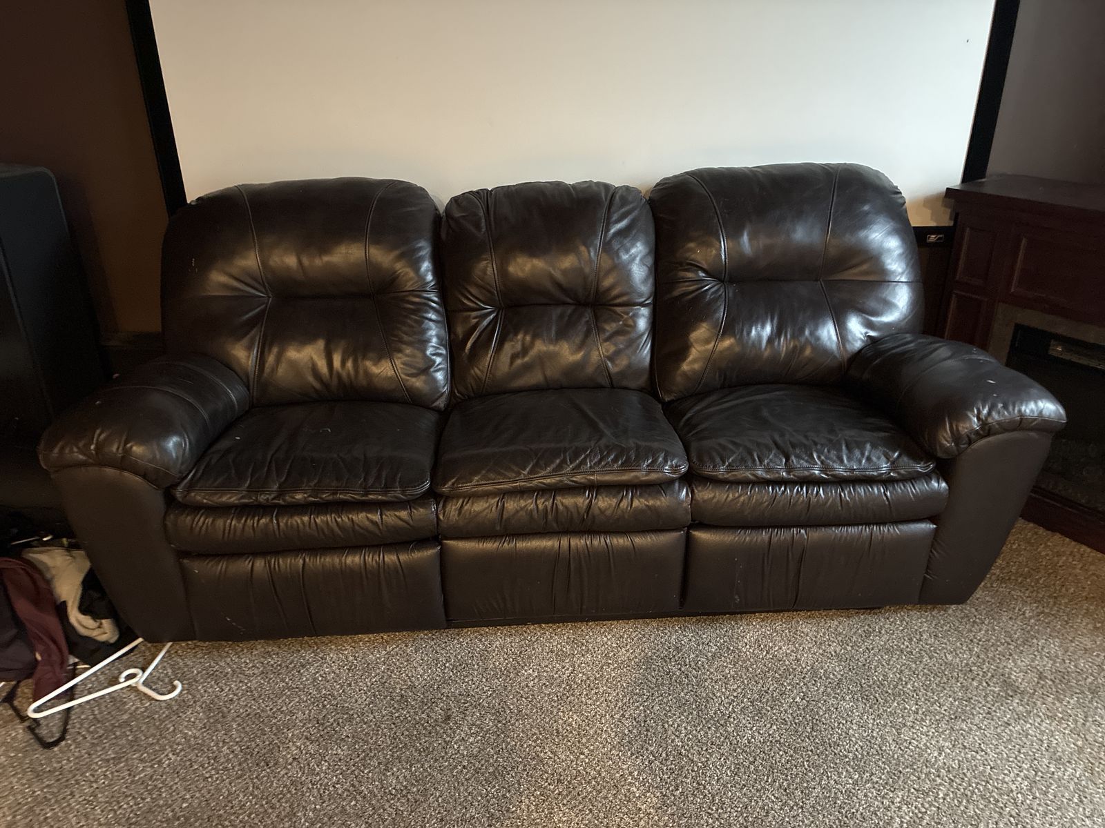 Leather couch