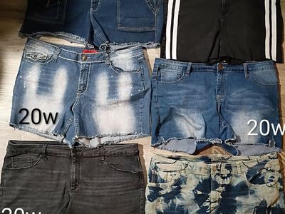 6 pair denim shorts plus size 20w zanadi