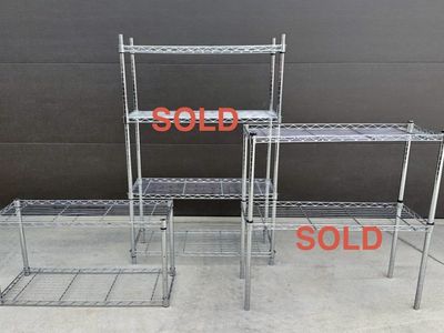 Chrome Wire Shelving Units / Storage Racks