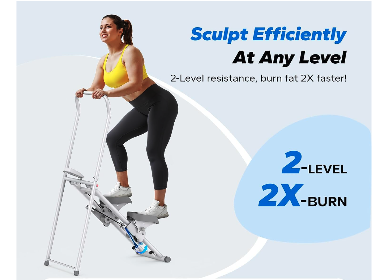 New in Box Stair Stepper with Adjustable Resistance, Foldable Stair Climber