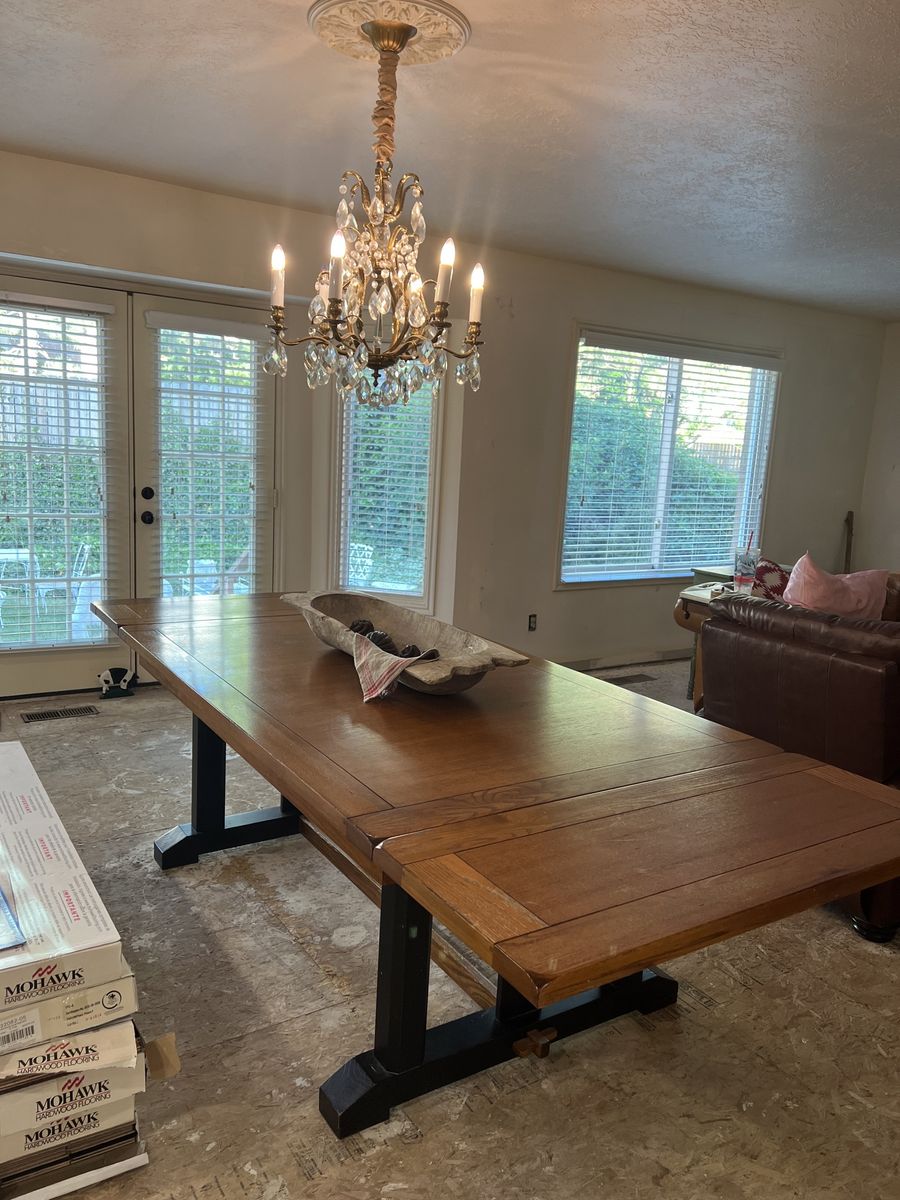 French farmhouse trestle 9 foot table