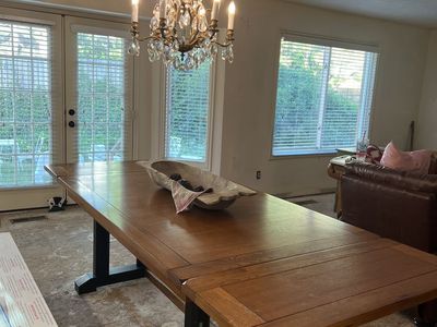 French farmhouse trestle 9 foot table