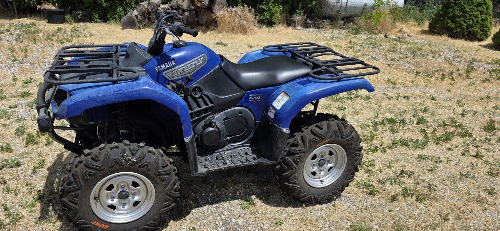 2007 Yamaha Grizzly 660 4x4 ATV - Blue with 1940 Miles