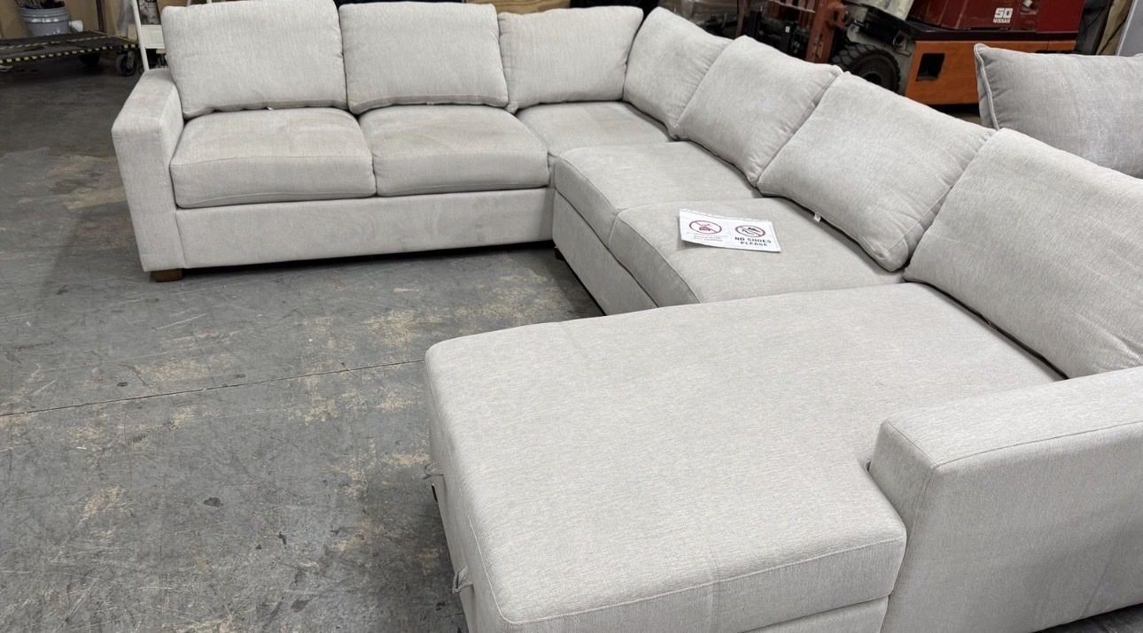 Sofa fabric sectional U shape