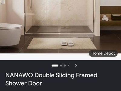 Brushed Silver Sliding Shower Doors
60" x 72"