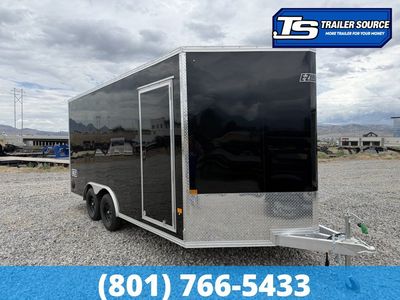 8.5x16 Alcom Aluminum EZ Hauler XLT Auto Trailer - 7'0" Interior - 7K GVWR - Dovetail